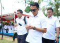Bupati Konut hadiri peletekan batu pembangunan sekolah unggul garuda di Konsel. Foto: dok istimewa.