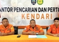 Basarnas Kendari saat memberikan keterangan resmi terkait operasi SAR sepanjang Tahun 2025. Foto: Istimewa/kendarinesia