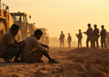 Ilustrasai penembakan warga oleh Anggota Brimob di Tambang Bombana. Foto: Grafis AI/kendarinesia