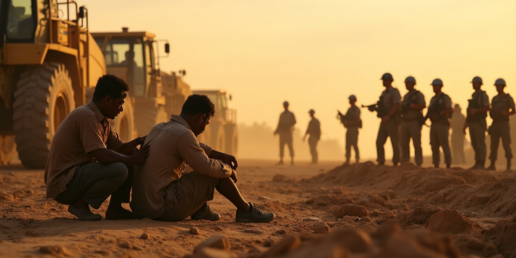 Ilustrasai penembakan warga oleh Anggota Brimob di Tambang Bombana. Foto: Grafis AI/kendarinesia