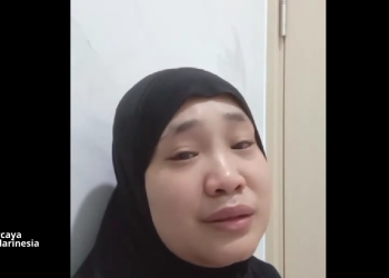 Eka Arwanti, TKW asal Indonesia, Konawe, Diduga jadi korban kekerasan oleh majikannya di Oman. Foto: Dok tangkapan layar video istimewa/kendarinesia