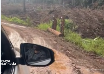 Kondisi jalan di Routa yang memprihatinkan. Foto: Dok Istimewa/kendarinesia