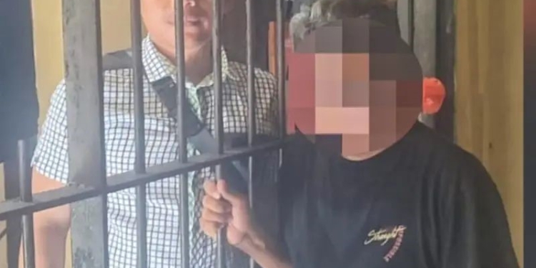 Oknum ASN berinisial JH resmi ditahan di Mapolres Buton atas kasus pencabulan anak. Foto: Dok. Polres Buton/kendarinesia